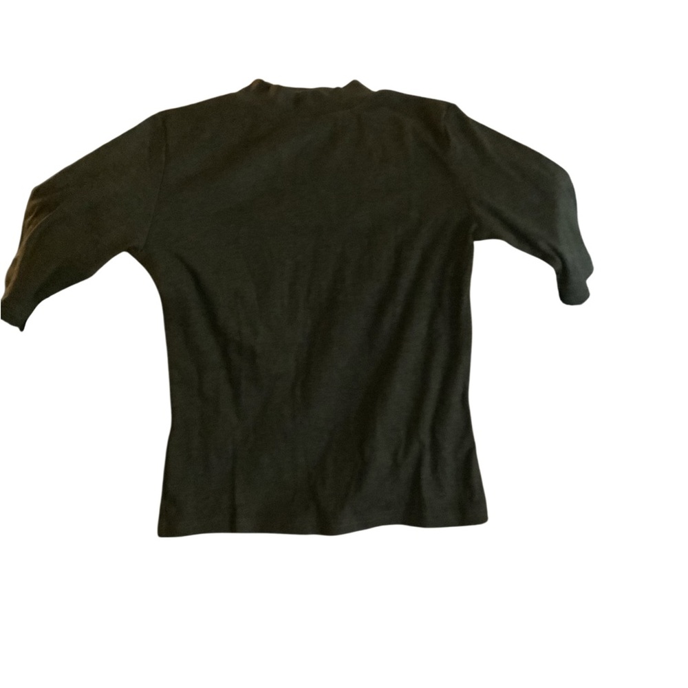 Dark Gray Short Sleeve Top